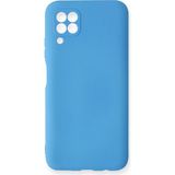 Happycase Huawei P40 Lite Kılıf Nano Içi Kadife Silikon - Mavi