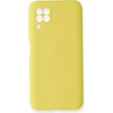 Happycase Huawei P40 Lite Kılıf Nano Içi Kadife Silikon - Sarı