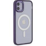 Happycase iPhone 11 Kılıf Room Magneticsafe Silikon - Derin Mor