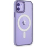Happycase iPhone 11 Kılıf Room Magneticsafe Silikon - Lila