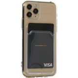 HappyCase iPhone 11 Pro Kılıf Şeffaf Kartlıklı Silikon Kılıf Kapak- Şeffaf