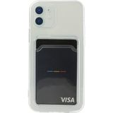 HappyCase iPhone 12 Kılıf Şeffaf Kartlıklı Silikon Kılıf Kapak- Şeffaf