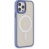 Happycase iPhone 12 Pro Max Kılıf Room Magneticsafe Silikon - Sierra Blue - Sierra Mavisi