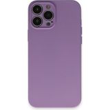 Happycase iPhone 13 Pro Kılıf Nano Içi Kadife Silikon - Koyu Lila
