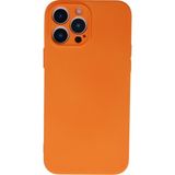Happycase iPhone 13 Pro Kılıf Nano Içi Kadife Silikon - Turuncu