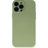 Happycase iPhone 13 Pro Kılıf Nano Içi Kadife Silikon - Yeşil