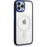 Happycase iPhone 13 Pro Kılıf Room Magneticsafe Silikon - Lacivert