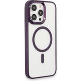 Happycase iPhone 13 Pro Max Kılıf Room Magneticsafe Silikon - Bordo