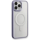 Happycase iPhone 13 Pro Max Kılıf Room Magneticsafe Silikon - Lila