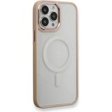 Happycase iPhone 13 Pro Max Kılıf Room Magneticsafe Silikon - Pudra