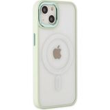 Happycase iPhone 14 Plus Kılıf Room Magneticsafe Silikon - Su Yeşili