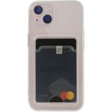 HappyCase iPhone 14 Plus Kılıf Şeffaf Kartlıklı Silikon Kılıf Kapak- Şeffaf