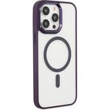 Happycase iPhone 14 Pro Kılıf Room Magneticsafe Silikon - Derin Mor
