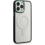Happycase iPhone 14 Pro Max Kılıf Room Magneticsafe Silikon - Köknar Yeşili