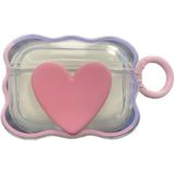 HappyCase Kulaklık Pro ve Pro 2.nesil Uyumlu Kılıf Kalpli Lovely Kulaklık Koruyucu Kılıf- Pro ve Pro2 - Açık Pembe