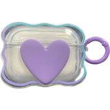 HappyCase Kulaklık Pro ve Pro 2.nesil Uyumlu Kılıf Kalpli Lovely Kulaklık Koruyucu Kılıf- Pro ve Pro2 - Lila