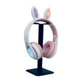 HappyCase ME-15 Kablosuz Bluetooth LED Işıklı Tavşan Kulaklık - Beyaz