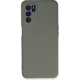 Happycase Oppo A16 Kılıf Nano Içi Kadife Silikon - Açık Gri