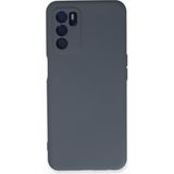Happycase Oppo A16 Kılıf Nano Içi Kadife Silikon - Gri