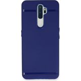 Happycase Oppo A5 2020 Kılıf First Silikon - Mavi