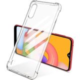 HappyCase Samsung Galaxy A02 Kapak Köşe Korumalı Airbag Antishock Silikon Kılıf - Şeffaf