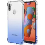 HappyCase Samsung Galaxy A11 Köşeli Şeffaf Anti Shock Silikon Kılıf - 217