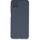 Happycase Samsung Galaxy A12 Kılıf Nano Içi Kadife Silikon - Gri