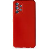 Happycase Samsung Galaxy A32 Kılıf Nano Içi Kadife Silikon - Kırmızı