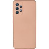 Happycase Samsung Galaxy A32 Kılıf Nano Içi Kadife Silikon - Pudra