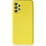 Happycase Samsung Galaxy A32 Kılıf Nano Içi Kadife Silikon - Sarı
