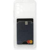HappyCase Samsung Galaxy A33 5g Kılıf Kartlıklı Şeffaf Kart Koymalı Silikon Yumuşak Kapak Kılıf- Şeffaf