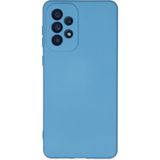 Happycase Samsung Galaxy A33 5g Kılıf Nano Içi Kadife Silikon - Mavi