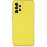 Happycase Samsung Galaxy A33 5g Kılıf Nano Içi Kadife Silikon - Sarı