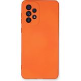 Happycase Samsung Galaxy A33 5g Kılıf Nano Içi Kadife Silikon - Turuncu