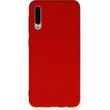 Happycase Samsung Galaxy A50 Kılıf Nano Içi Kadife Silikon - Kırmızı