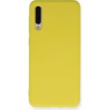 Happycase Samsung Galaxy A50 Kılıf Nano Içi Kadife Silikon - Sarı