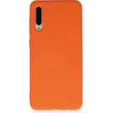 Happycase Samsung Galaxy A50 Kılıf Nano Içi Kadife Silikon - Turuncu