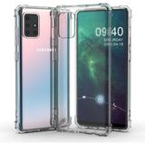 HappyCase Samsung Galaxy A71 Köşeli Şeffaf Anti Shock Silikon Kılıf - 195