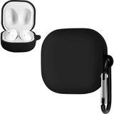 HappyCase Samsung Galaxy Buds 2 Buds Pro - Buds Live - Buds 2 Pro Uyumlu Mat Silikon Kılıf Siyah