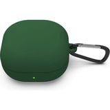 HappyCase Samsung Galaxy Buds 2 - Buds Pro - Buds Live - Buds 2 Pro Uyumlu Mat Silikon Kulaklık Kılıf - Koyu Yeşil