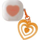 HappyCase Samsung Galaxy Buds 2 - Buds Pro - Buds Live - Buds 2 Pro Uyumlu Mat Silikon Kulaklık Kılıf - Turuncu