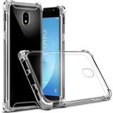 HappyCase Samsung Galaxy J7 Pro / J730 Köşeli Şeffaf Anti Shock Silikon Kılıf - 188