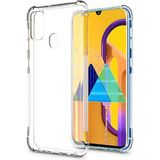HappyCase Samsung Galaxy M31 Köşeli Şeffaf Anti Shock Silikon Kılıf - 180