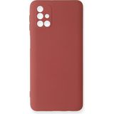 Happycase Samsung Galaxy M31S Kılıf Nano Içi Kadife Silikon - Kiremit