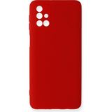 Happycase Samsung Galaxy M31S Kılıf Nano Içi Kadife Silikon - Kırmızı