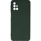 Happycase Samsung Galaxy M31S Kılıf Nano Içi Kadife Silikon - Koyu Yeşil