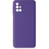 Happycase Samsung Galaxy M31S Kılıf Nano Içi Kadife Silikon - Mor