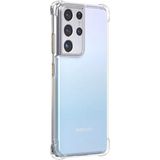 HappyCase Samsung Galaxy S21 Ultra Kapak Köşe Korumalı Airbag Antishock Silikon Kılıf - Şeffaf