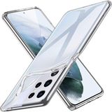 Happycase Samsung Galaxy S21 Ultra Kılıf Lüx Şeffaf Silikon