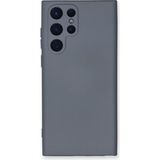 Happycase Samsung Galaxy S22 Ultra Kılıf Nano Içi Kadife Silikon - Gri